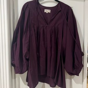 Mille size small eggplant purple blouse.